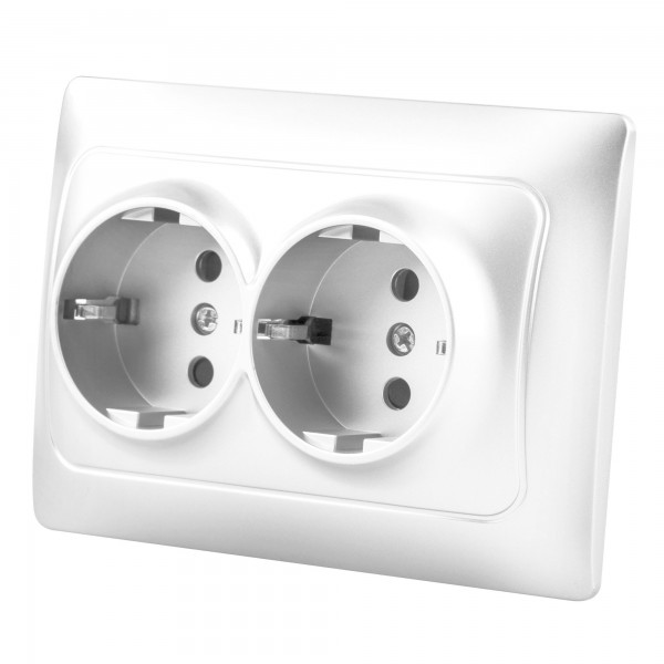 S-empot.univ.plata base doble enchufe