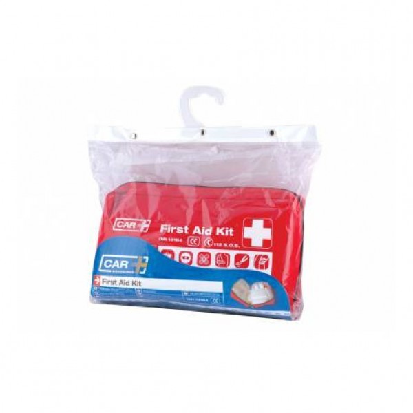Botiquín primeros auxilios din 13164. bolsa roja