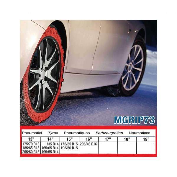 Sumex Mgrip73 - Cadena Nieve Textil " Multigrip" Grupo 73 (juego de 2 piezas)