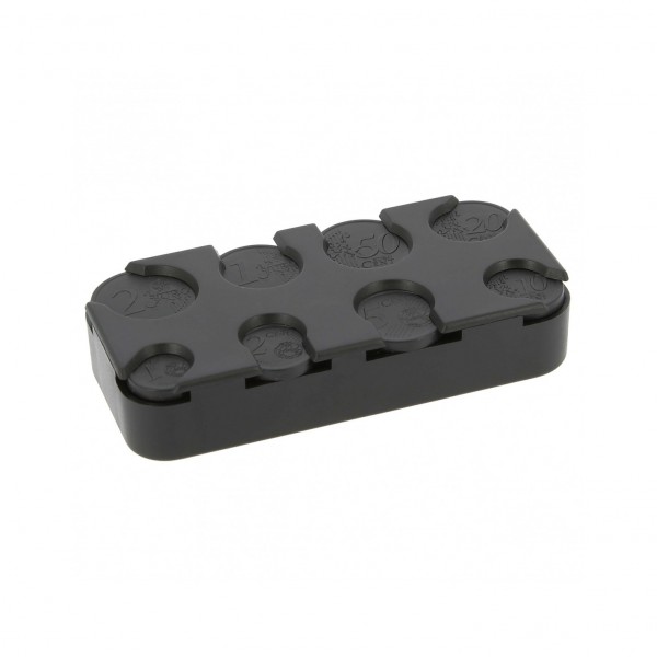 PORTAMONEDAS DE PLASTICO ABS NEGRO  - ES - EURO200