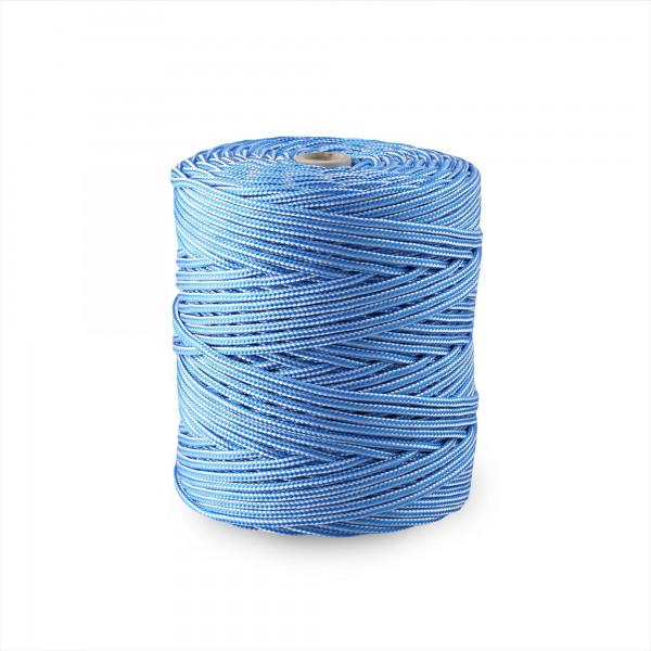 Cordon pp.trenzado 4,5mm.200m. azul