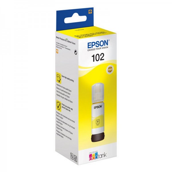 Epson botella tinta ecotank 102 amarillo