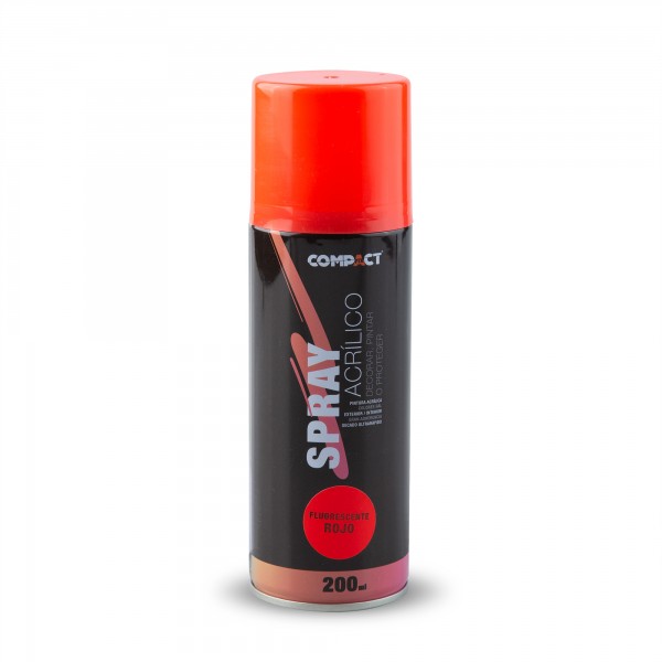 Pintura spray fluoresc.200ml.rojo