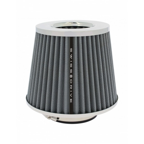 Filtro de Aire Universal para Coche Incluye 4 Adaptadores 60mm 65mm 70mm 77mm Color Gris