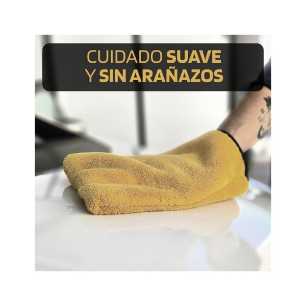 Guante de Lavado Supreme de Microfibra Billionaire Cuida la Carrocería Sin Arañazos Guante Sueva de Detalle 15x25 cm