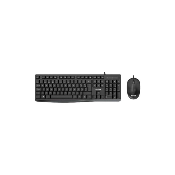 Nilox teclado y raton usb nxkme0012 negro