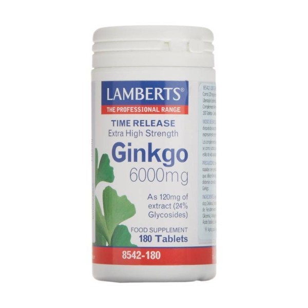 Ginkgo Biloba 6000mg 180 Comps Lamberts