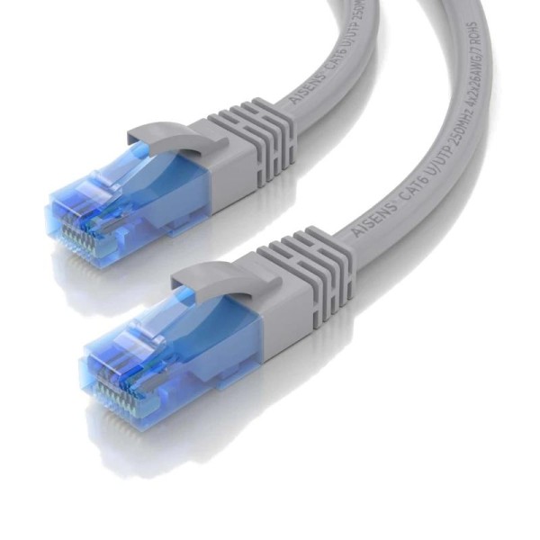 Aisens cable rj45 cat.6 utp awg26 cca gris 0.5m