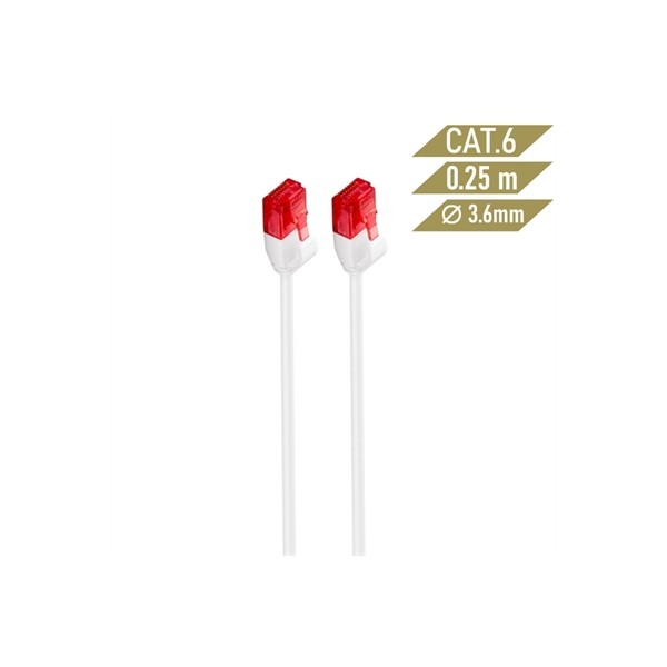 Ewent latiguillo categoría 6 u/utp slim 0,25 m