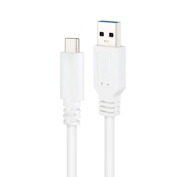 Nanocable cable usb 3.1 gen2 usb-c/a 0,5 m blanco