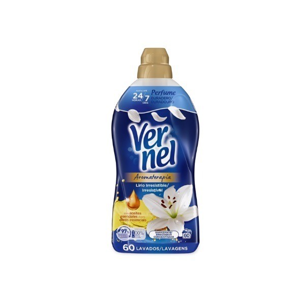 Vernel suavizante Aromaterapia Lirio Irresistible 60 lavados
