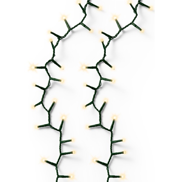 Guirnalda multifunción, uso exterior, led compact, oro suave, cable verde, 750 leds, 21 m