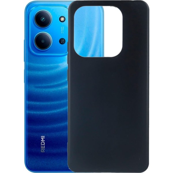 Jc funda trasera de silicona negra / xiaomi redmi 15c