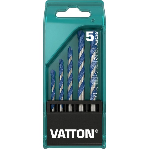 Broca multi material  4 a 10 mm. 5u.