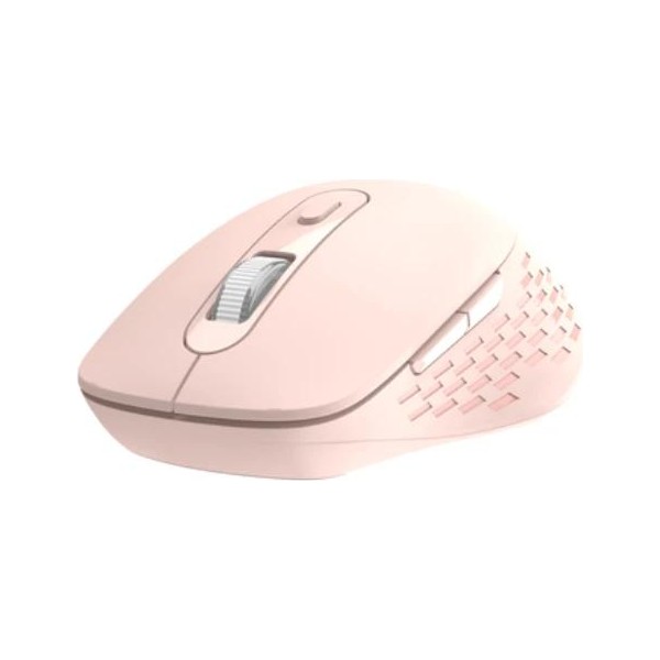 Nilox ratón dual wireless 1600dpi silen. rosa